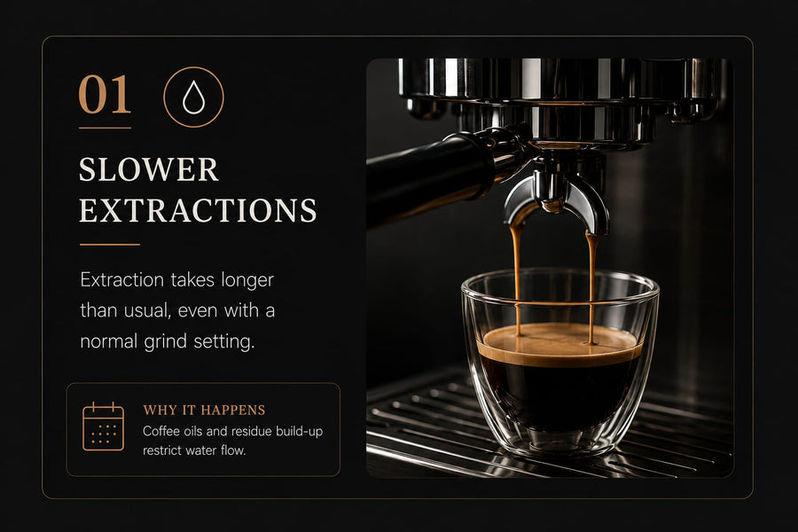 Prepare espresso machine for backflush cleaning
