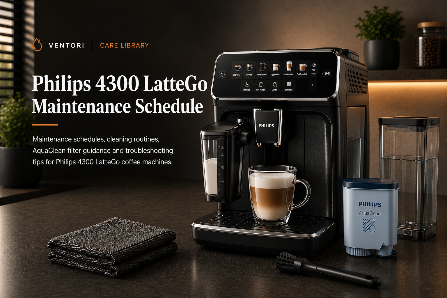 Philips 4300 LatteGo Mainteannce Schedule
