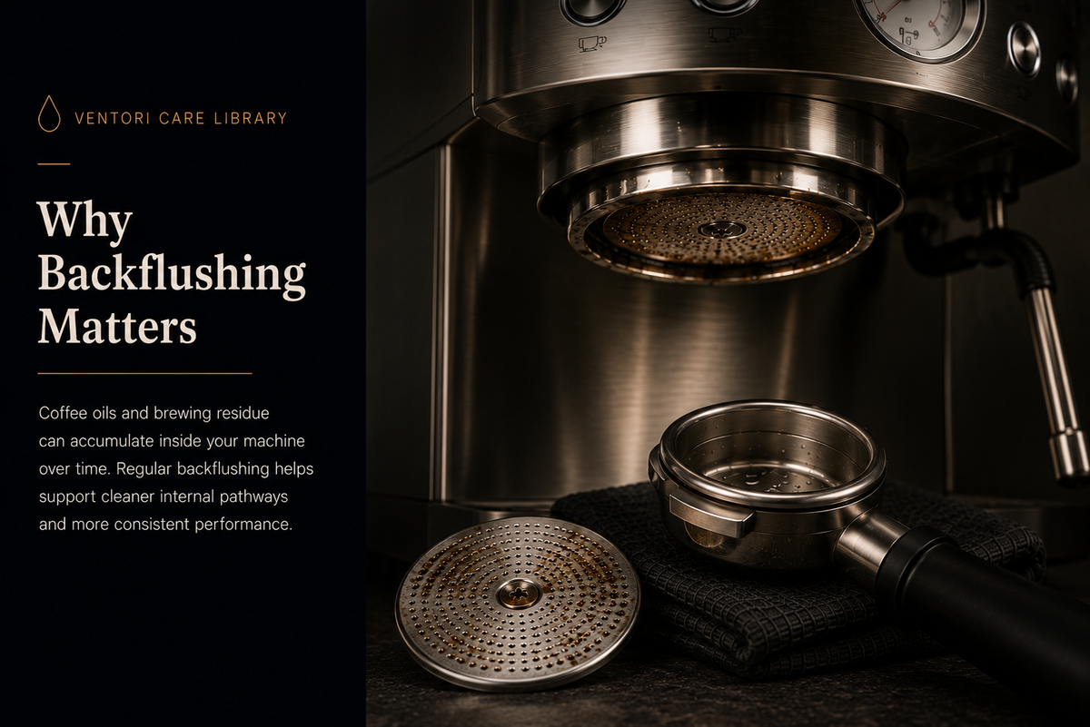 Run espresso machine cleaning cycle