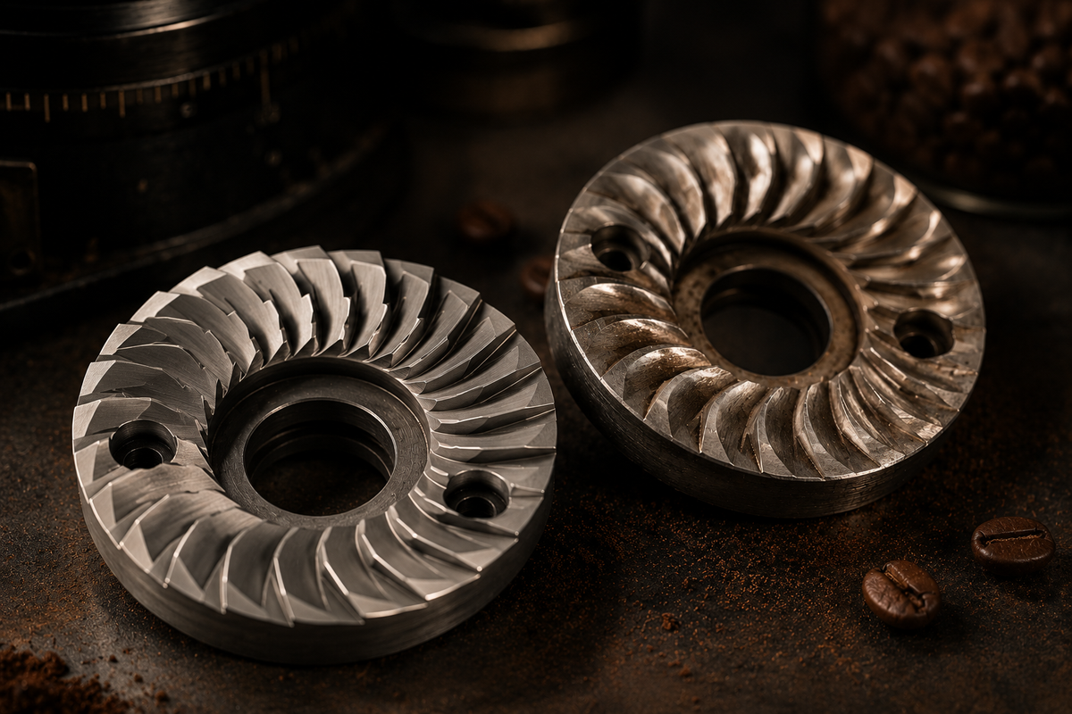 Espresso grinder burrs